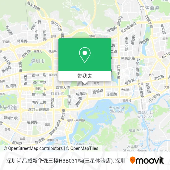 深圳尚品威新华强三楼H3B031档(三星体验店)地图
