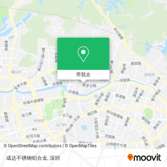 成达不锈钢铝合金地图