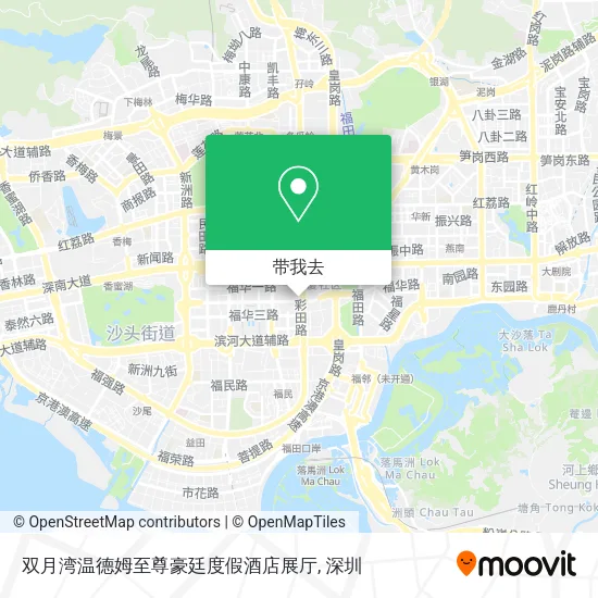 双月湾温德姆至尊豪廷度假酒店展厅地图