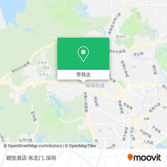 观悦酒店-东北门地图