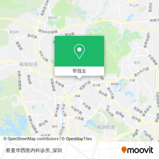 蔡曼华西医内科诊所地图