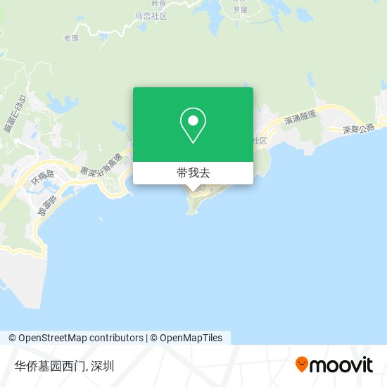 华侨墓园西门地图