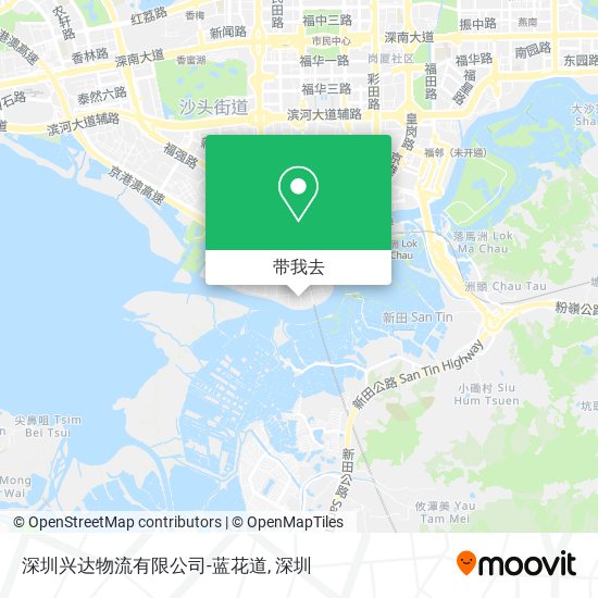 深圳兴达物流有限公司-蓝花道地图