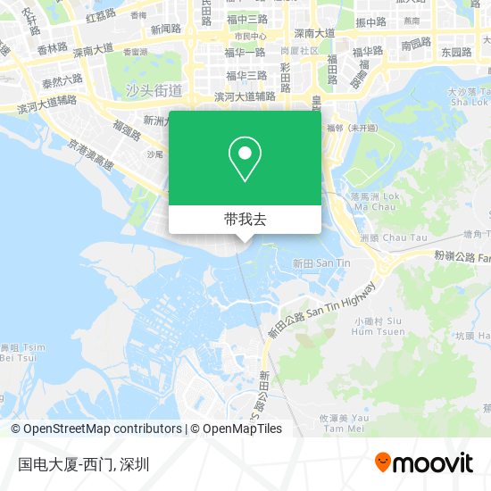 国电大厦-西门地图