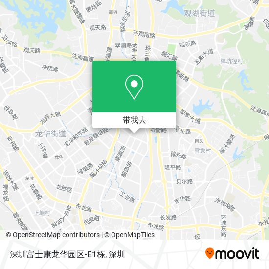 深圳富士康龙华园区-E1栋地图