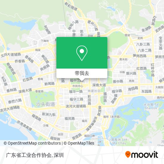 广东省工业合作协会地图