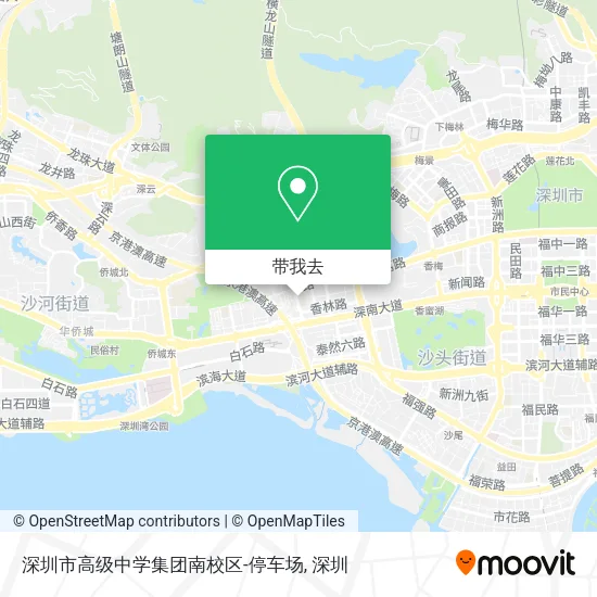 深圳市高级中学集团南校区-停车场地图