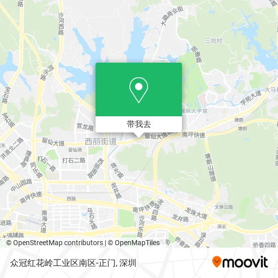 众冠红花岭工业区南区-正门地图