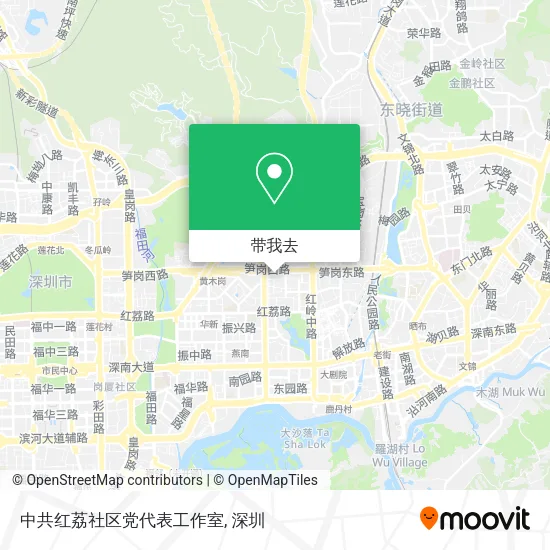 中共红荔社区党代表工作室地图