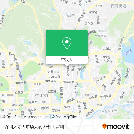 深圳人才大市场大厦-3号门地图