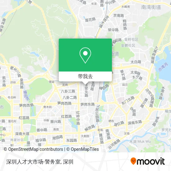深圳人才大市场-警务室地图