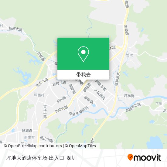 坪地大酒店停车场-出入口地图