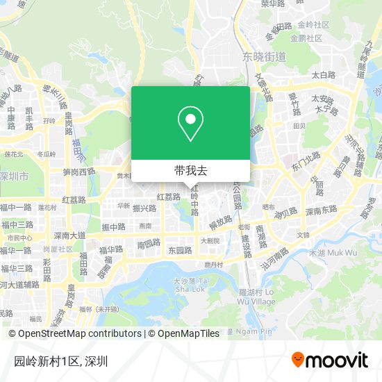 园岭新村1区地图