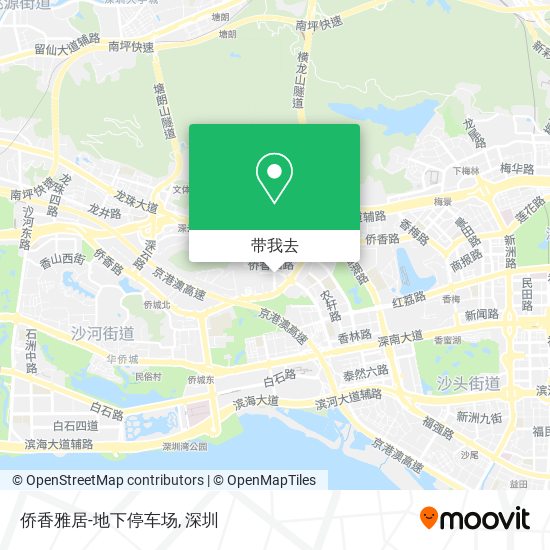 侨香雅居-地下停车场地图
