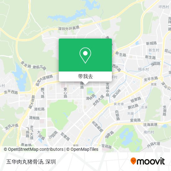 五华肉丸猪骨汤地图