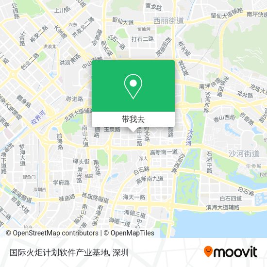 国际火炬计划软件产业基地地图