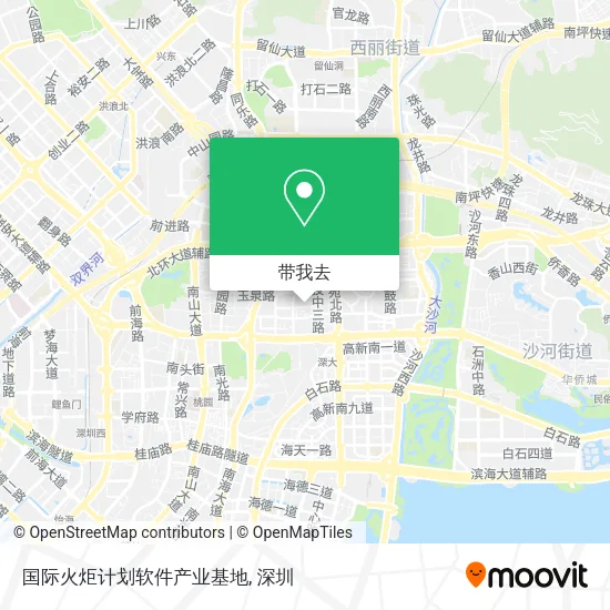 国际火炬计划软件产业基地地图