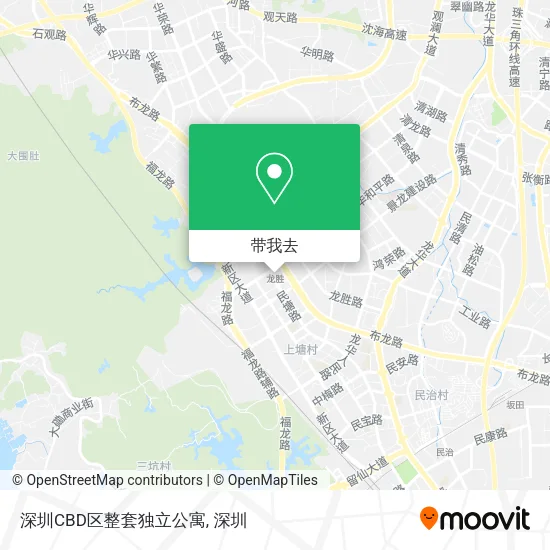 深圳CBD区整套独立公寓地图