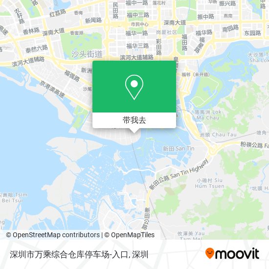 深圳市万乘综合仓库停车场-入口地图