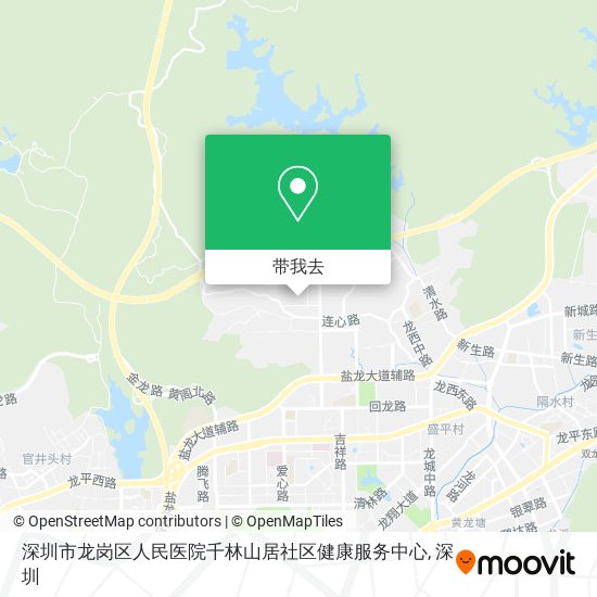 深圳市龙岗区人民医院千林山居社区健康服务中心地图