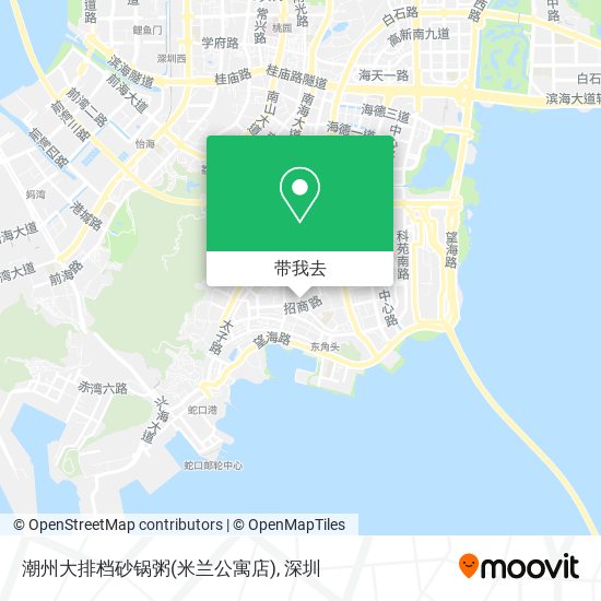 潮州大排档砂锅粥(米兰公寓店)地图