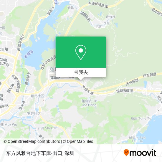 东方凤雅台地下车库-出口地图
