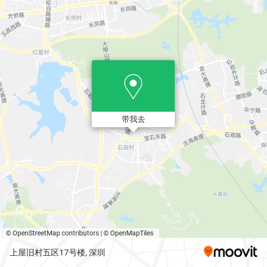 上屋旧村五区17号楼地图