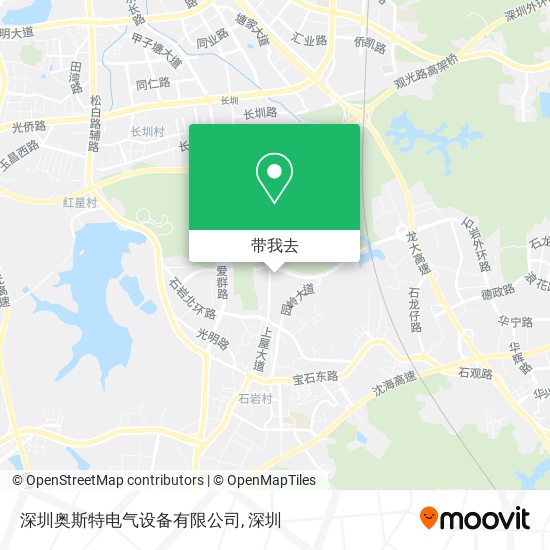 深圳奥斯特电气设备有限公司地图
