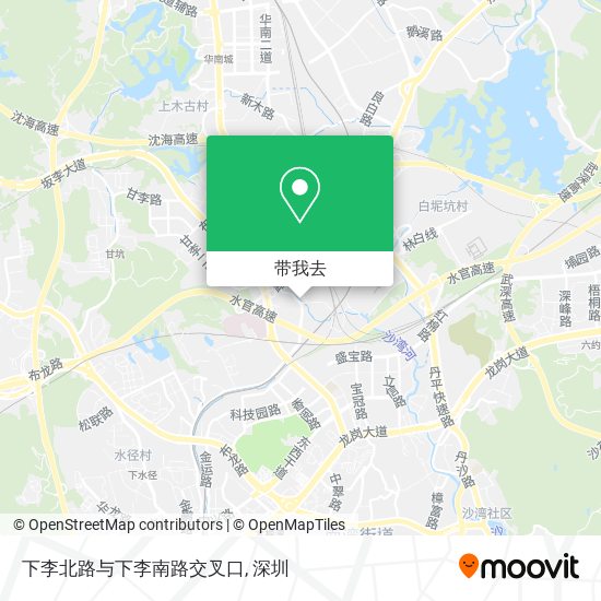 下李北路与下李南路交叉口地图