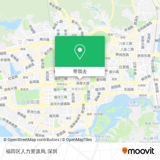 福田区人力资源局地图