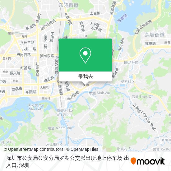 深圳市公安局公安分局罗湖公交派出所地上停车场-出入口地图