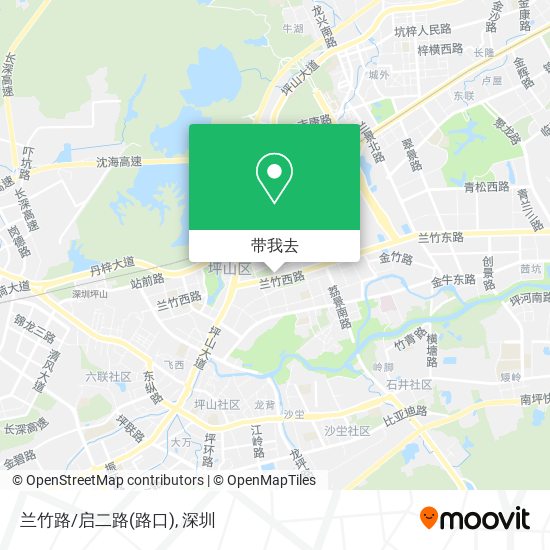 兰竹路/启二路(路口)地图