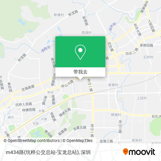 m434路(坑梓公交总站-宝龙总站)地图