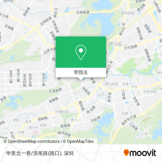 华美北一巷/浪尾路(路口)地图