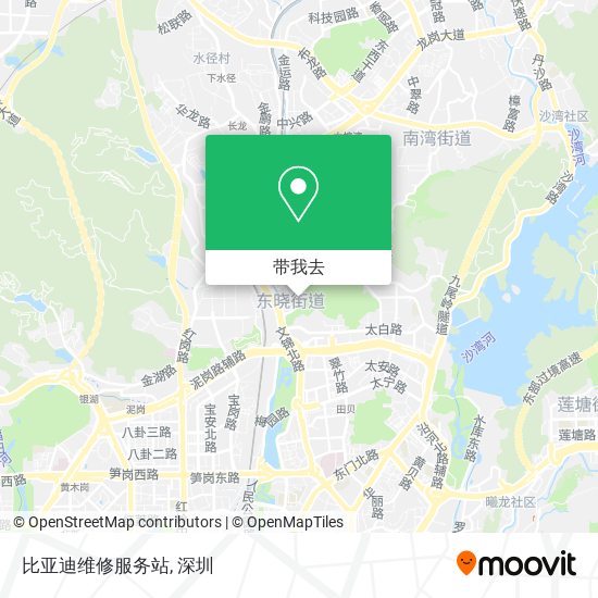 比亚迪维修服务站地图