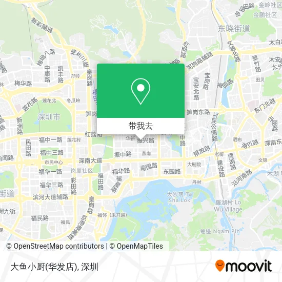大鱼小厨(华发店)地图