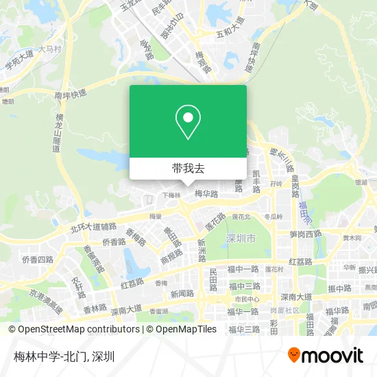 梅林中学-北门地图