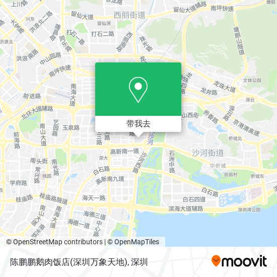 陈鹏鹏鹅肉饭店(深圳万象天地)地图