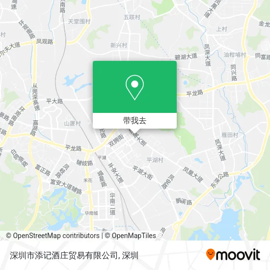 深圳市添记酒庄贸易有限公司地图