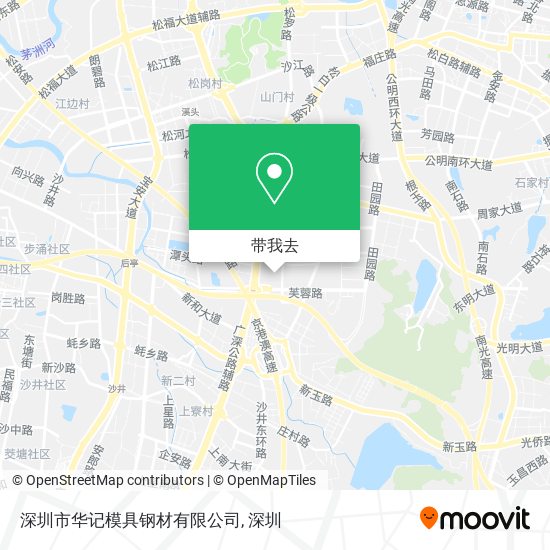 深圳市华记模具钢材有限公司地图
