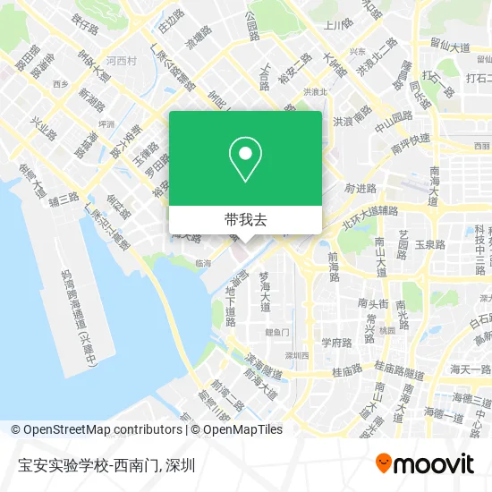 宝安实验学校-西南门地图
