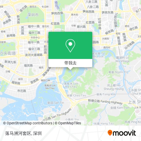 落马洲河套区地图