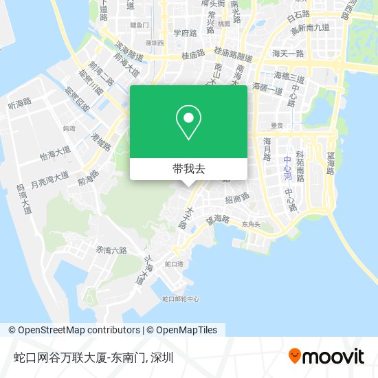 蛇口网谷万联大厦-东南门地图