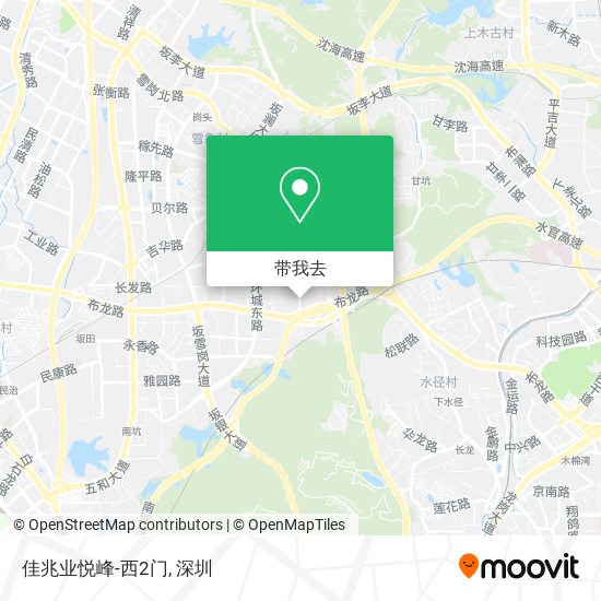 佳兆业悦峰-西2门地图