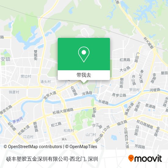 硕丰塑胶五金深圳有限公司-西北门地图