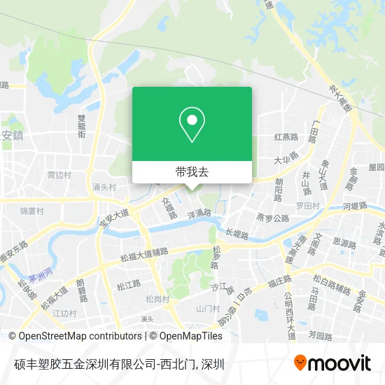 硕丰塑胶五金深圳有限公司-西北门地图