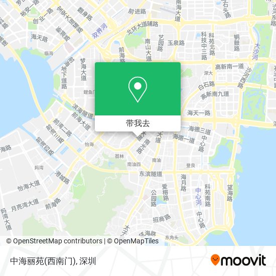 中海丽苑(西南门)地图