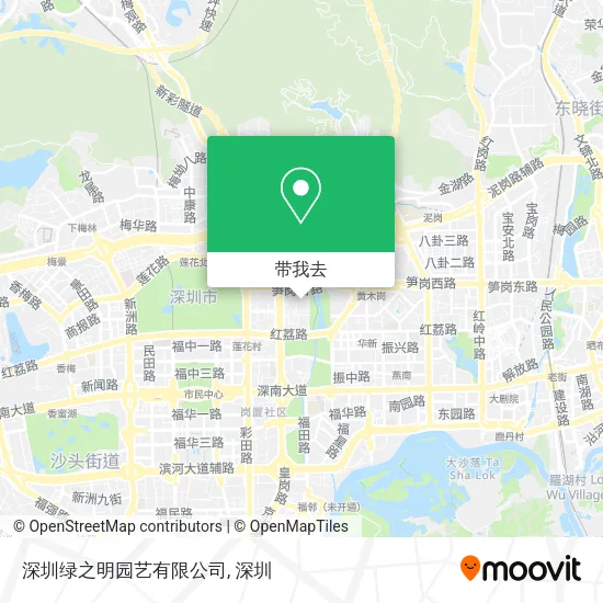 深圳绿之明园艺有限公司地图