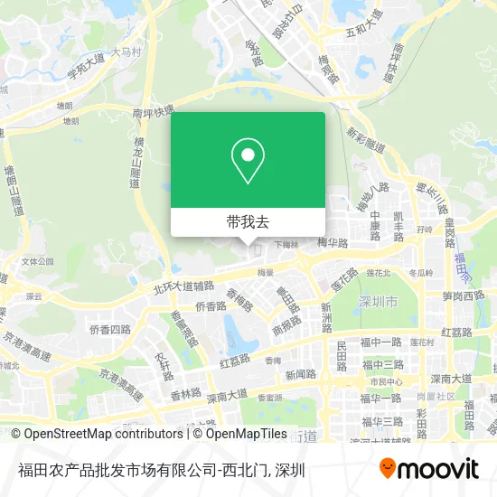 福田农产品批发市场有限公司-西北门地图