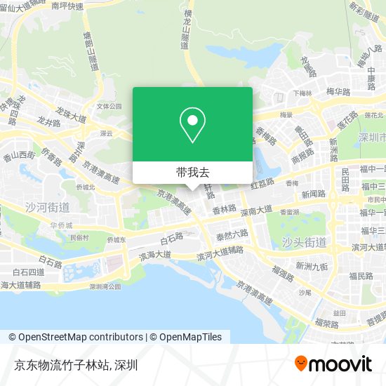 京东物流竹子林站地图